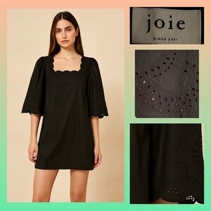 JOIE Square Neck Bell Sleeve Dress